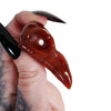 Nevermore: Carnelian Raven Skull