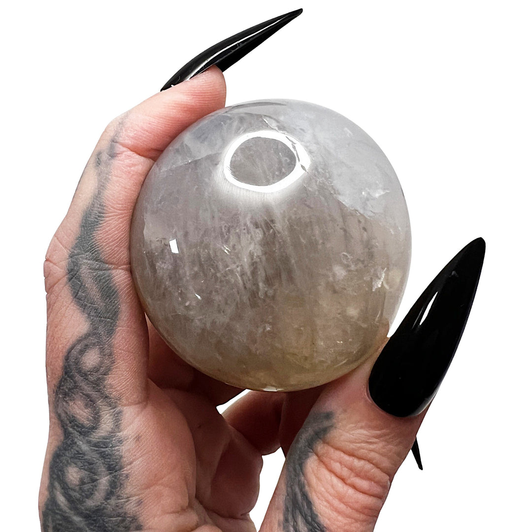 Goth Glamour Witch: Blue Rose Quartz Palm Stone