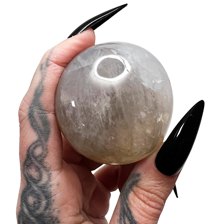 Goth Glamour Witch: Blue Rose Quartz Palm Stone