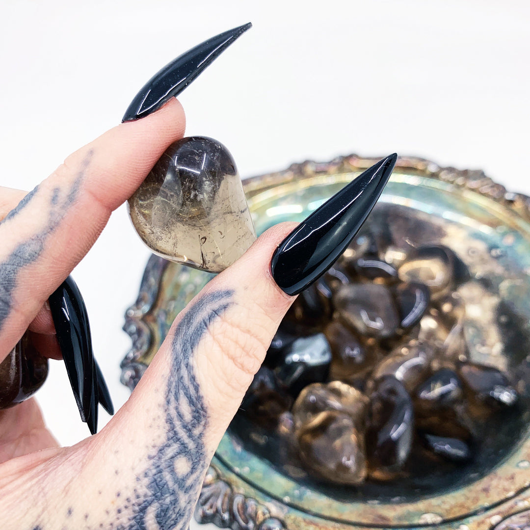 Stress Release: Smoky Quartz Pocket Pebble