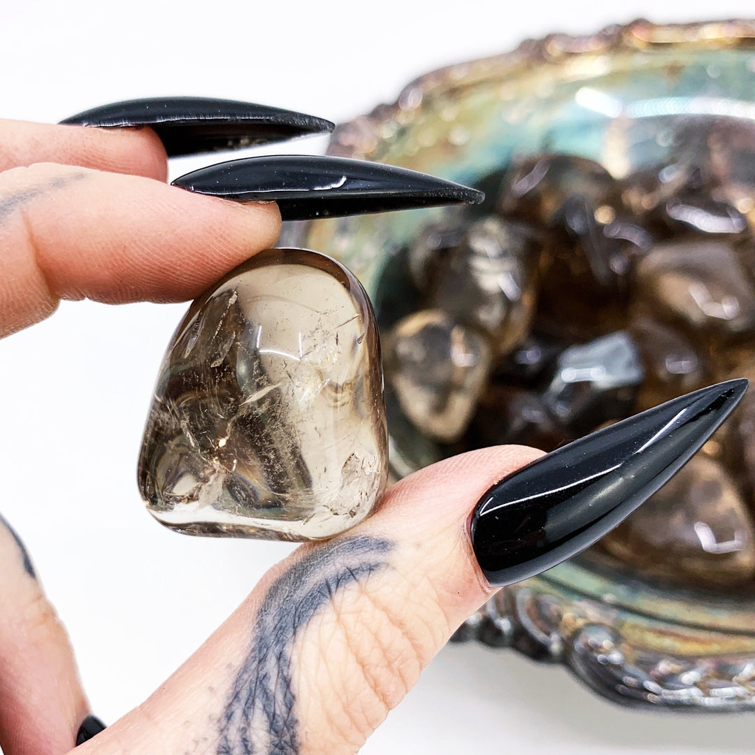 Stress Release: Smoky Quartz Pocket Pebble