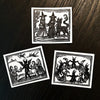 Woodcut Witches Sticker Set