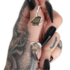 Moldavite + Herkimer Adjustable Bracelet 7