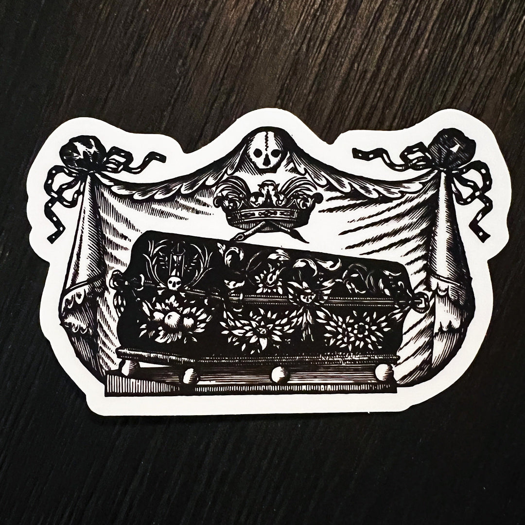 Shrouded Coffin Vinyl Sticker