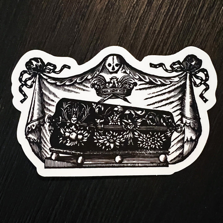 Shrouded Coffin Vinyl Sticker