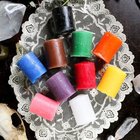 Color Magic Spell Candles Haute Macabre Ritual Witchcraft 
