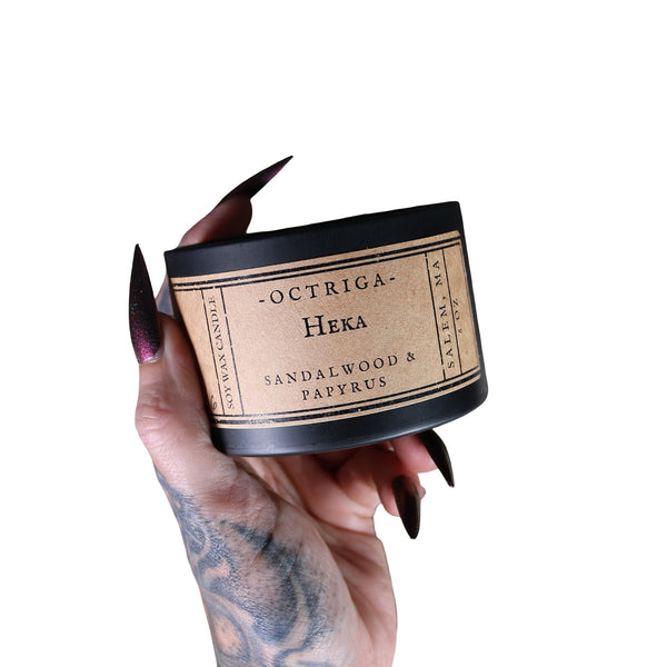 Heka Vegan Soy Candle Haute Macabre Phytognosis Witchcraft Ritual