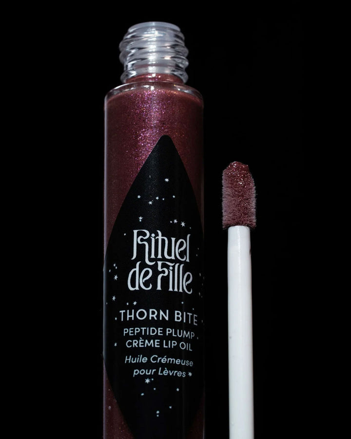 Night Rose Thorn Bite Peptide Plump Creme Lip Oil | Rituel de Fille