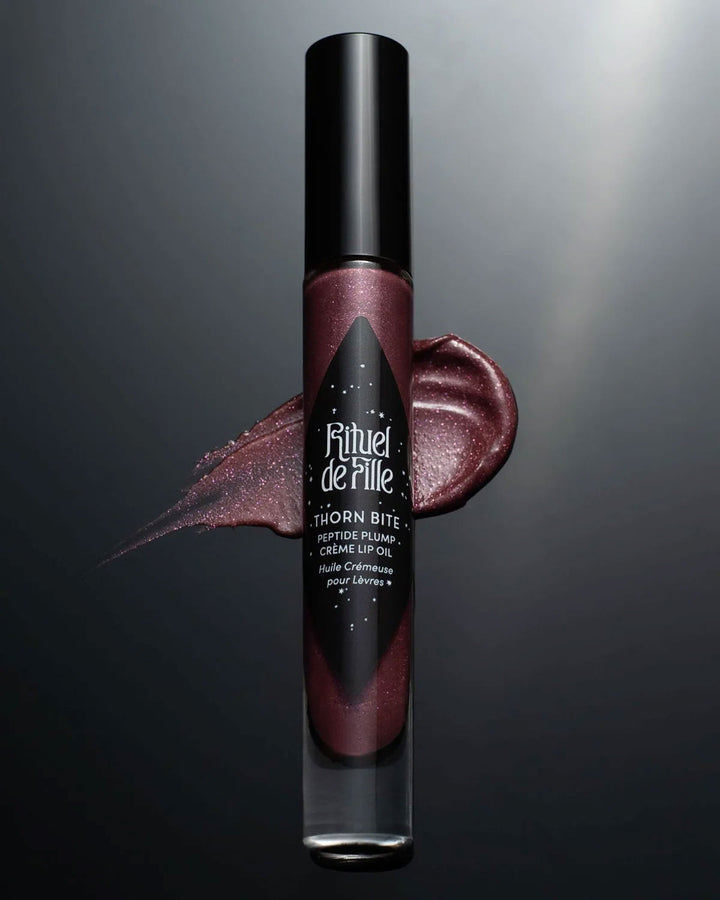 Night Rose Thorn Bite Peptide Plump Creme Lip Oil | Rituel de Fille