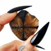 Witches’ Cross Chiastolite Pocket Pebble Palm Stone Haute Macabre Crystal 

