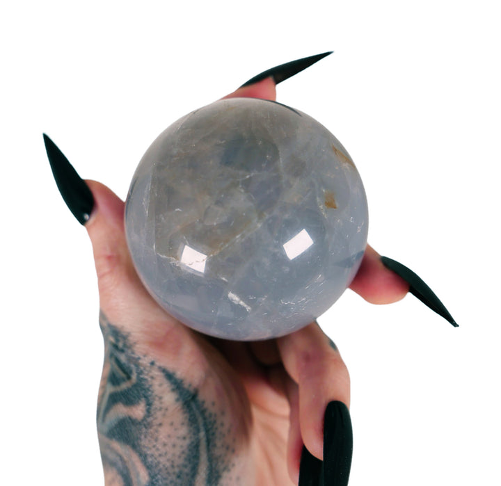 Goth Glamour Witch: Blue Rose Quartz Sphere 9