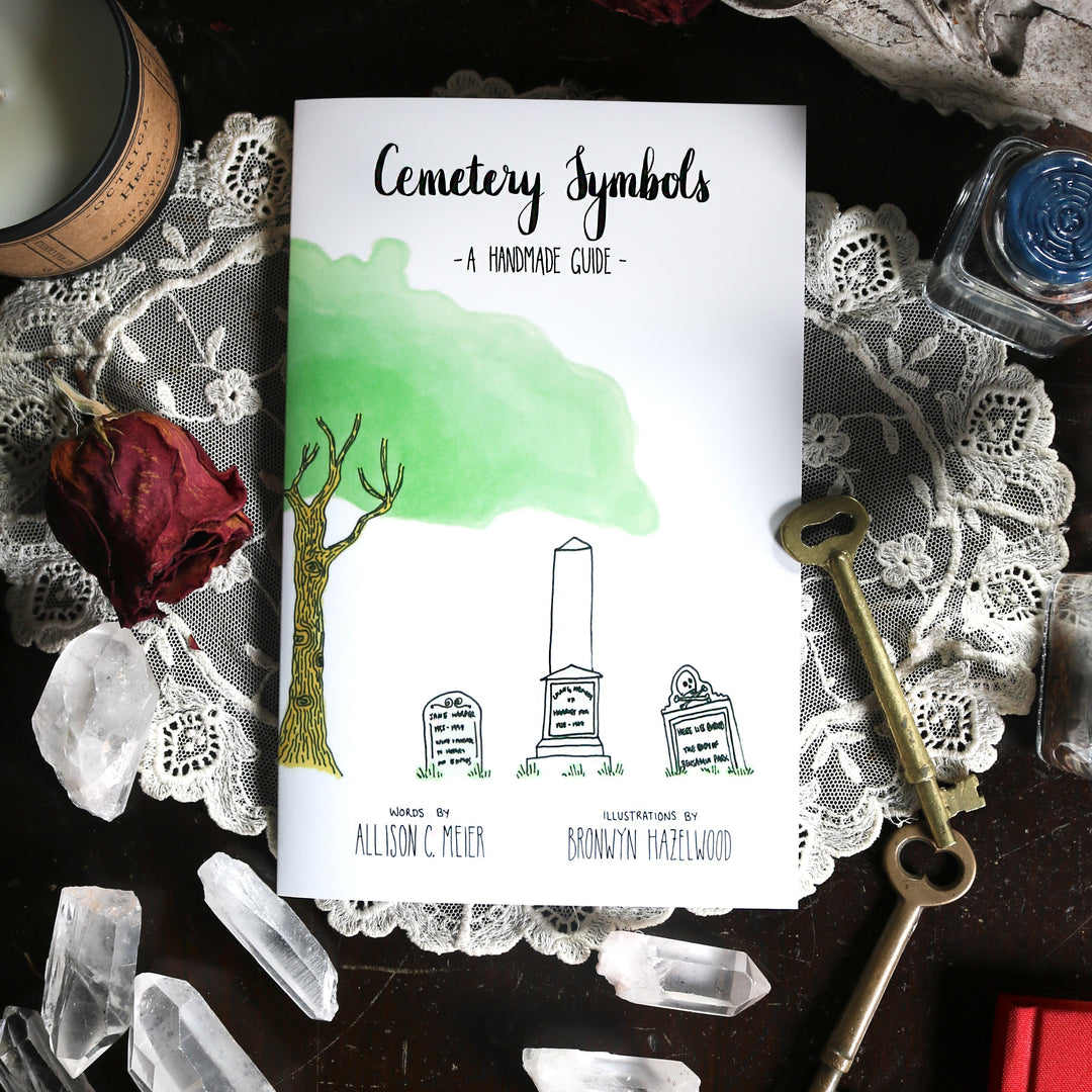 cemetery symbols a guide haute macabre zine allison c meier grave death 