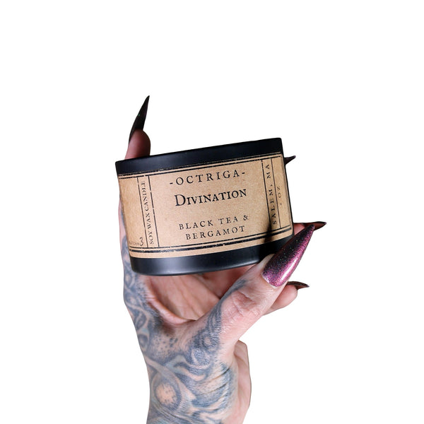 Divination Vegan Soy Candle Haute Macabre Phytognosis Witchcraft Ritual