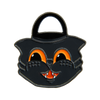 Vintage Halloween Black Cat Bucket Enamel Pin by Ectogasm