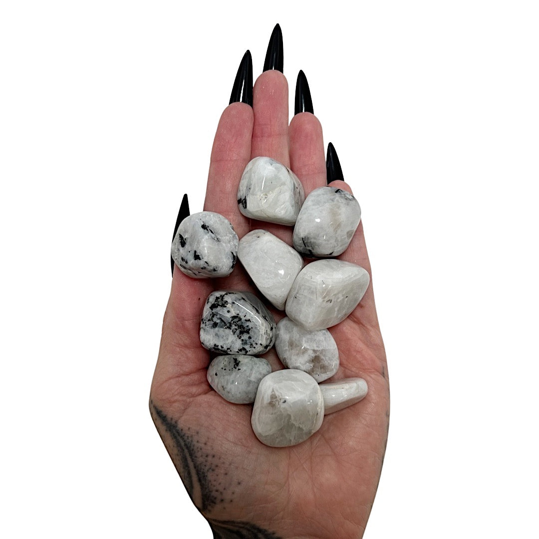 High Priestess: Moonstone Pocket Pebble