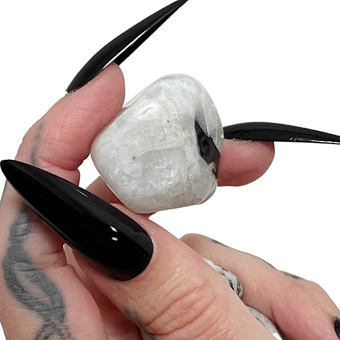 High Priestess: Moonstone Pocket Pebble