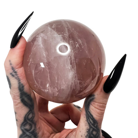 Rose Quartz with Asterism Sphere 1