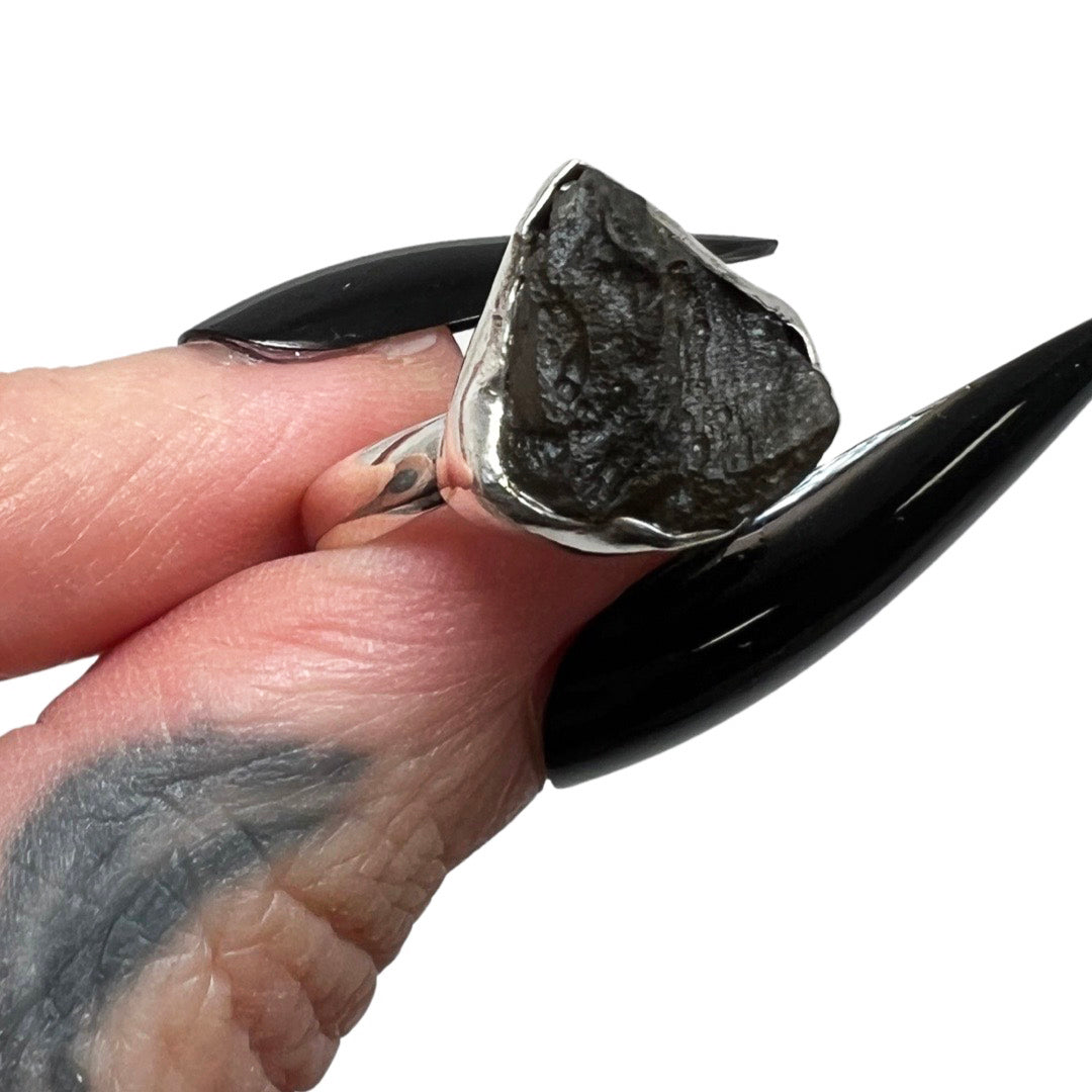 Moldavite Ring 7 size 7.5