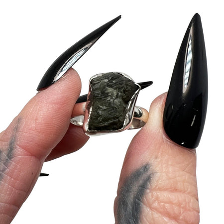 Moldavite Ring 8 size 7.5