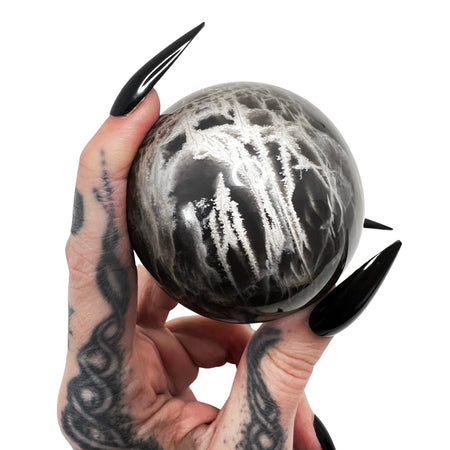Black Moonstone Sphere 6