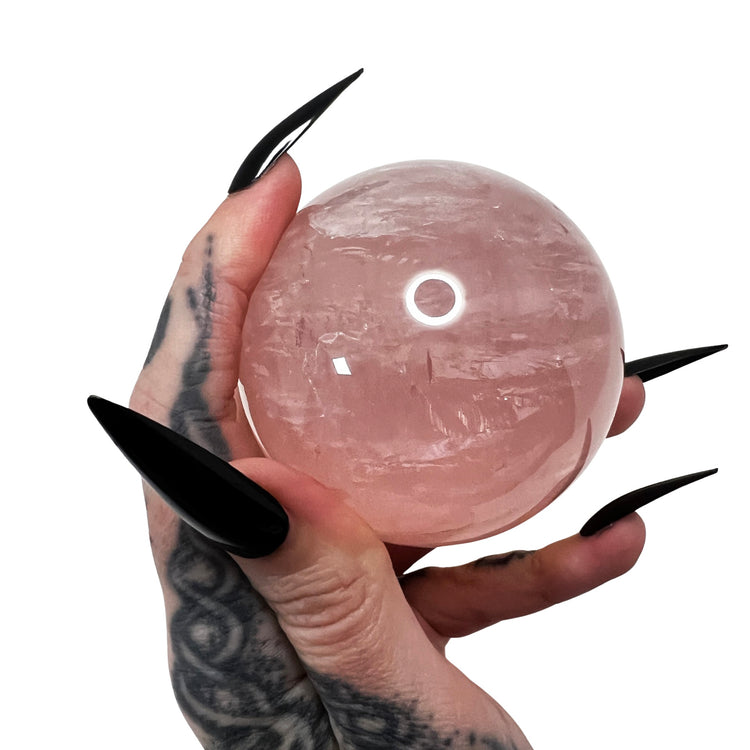 Rose Quartz with Asterism Sphere 2