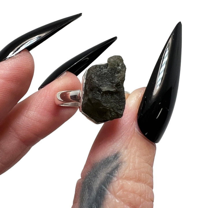 Moldavite Ring 10 size 8