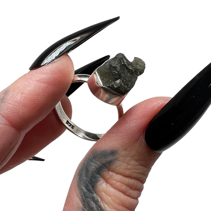 Moldavite Ring 10 size 8