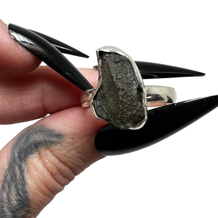 Moldavite Ring 20 size 9