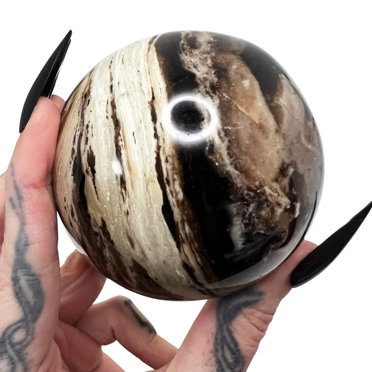 Black Opal Sphere 1
