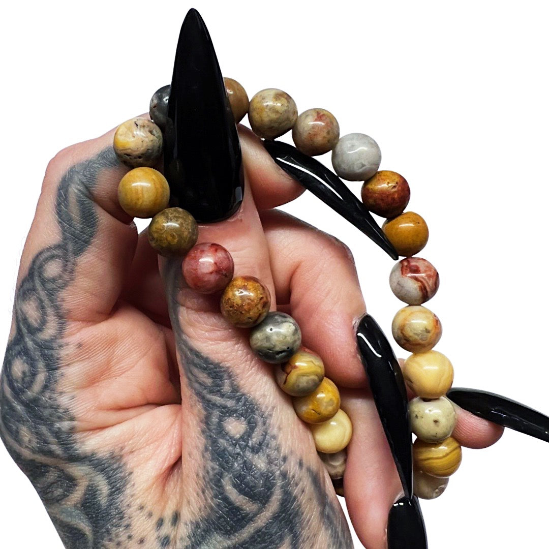 Crazy Lace Agate Bracelet