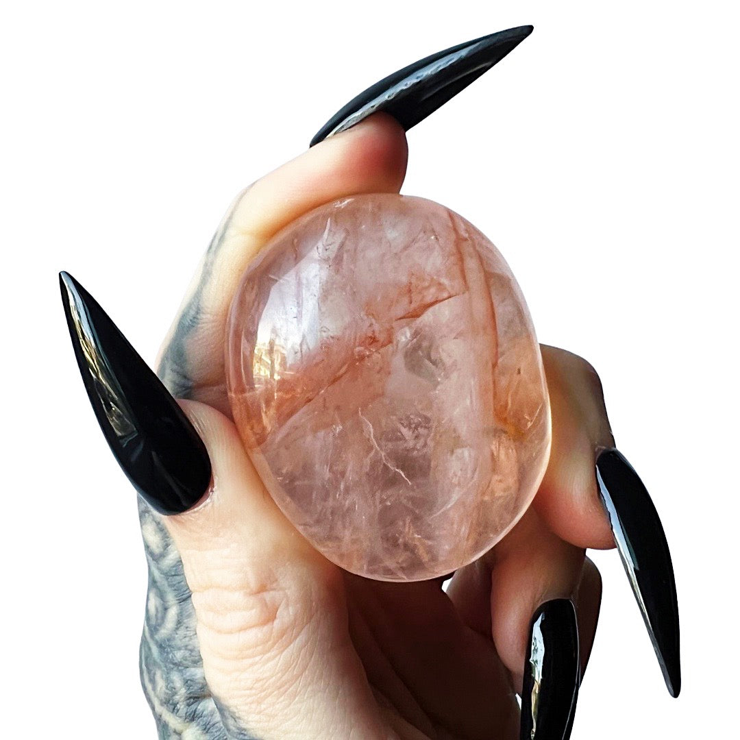 Vampire Quartz Palm Stone (small)