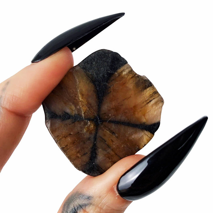 Witches' Cross Pocket Pebble (Raw)