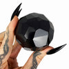 Black Tourmaline Faceted Sphere