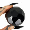 Black Tourmaline Faceted Sphere