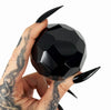 Black Tourmaline Faceted Sphere