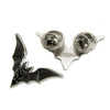 Silver Bat Collar Enamel Pin Set by Ectogasm