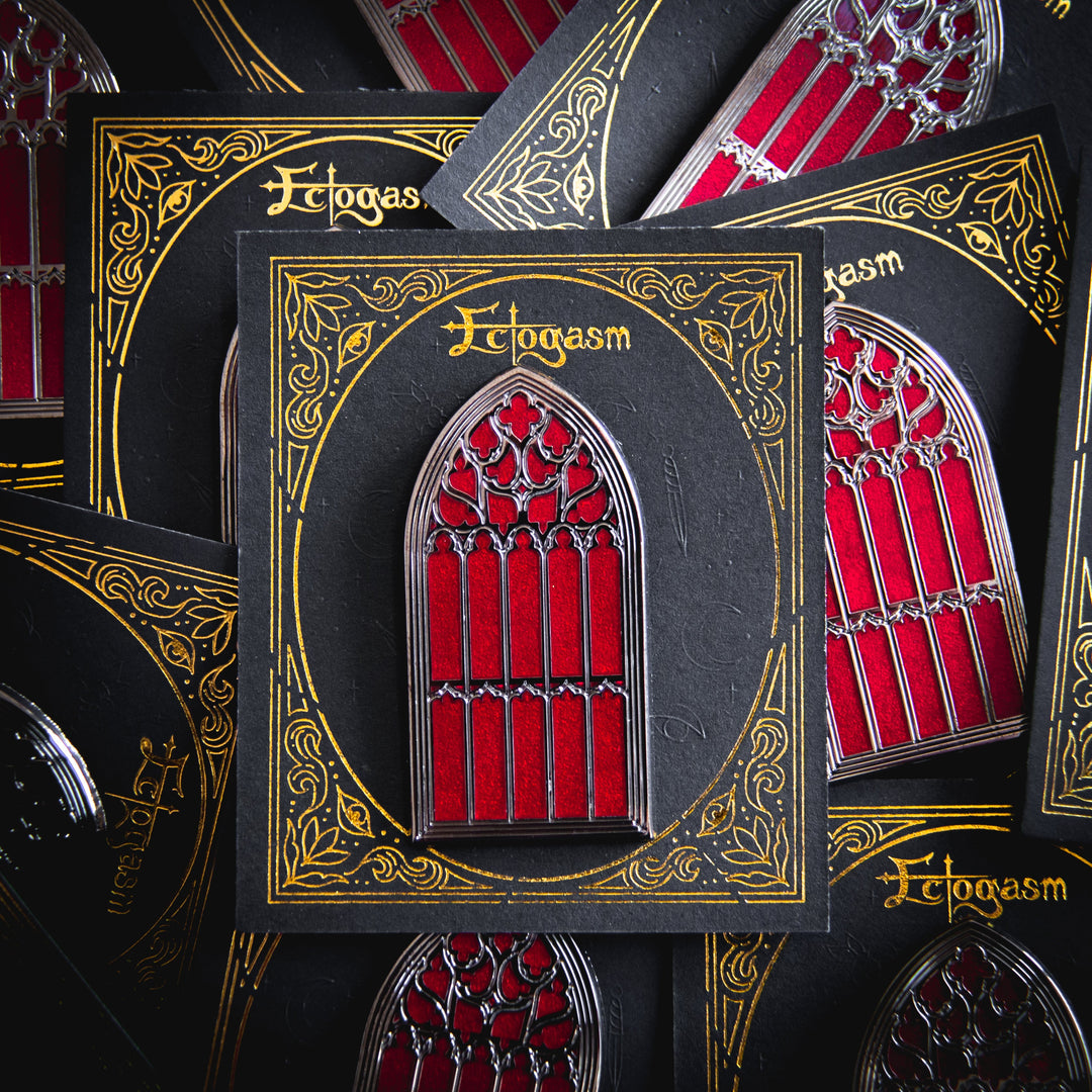 Saint Giles Cathedral Gothic Window Enamel Pin by Ectogasm