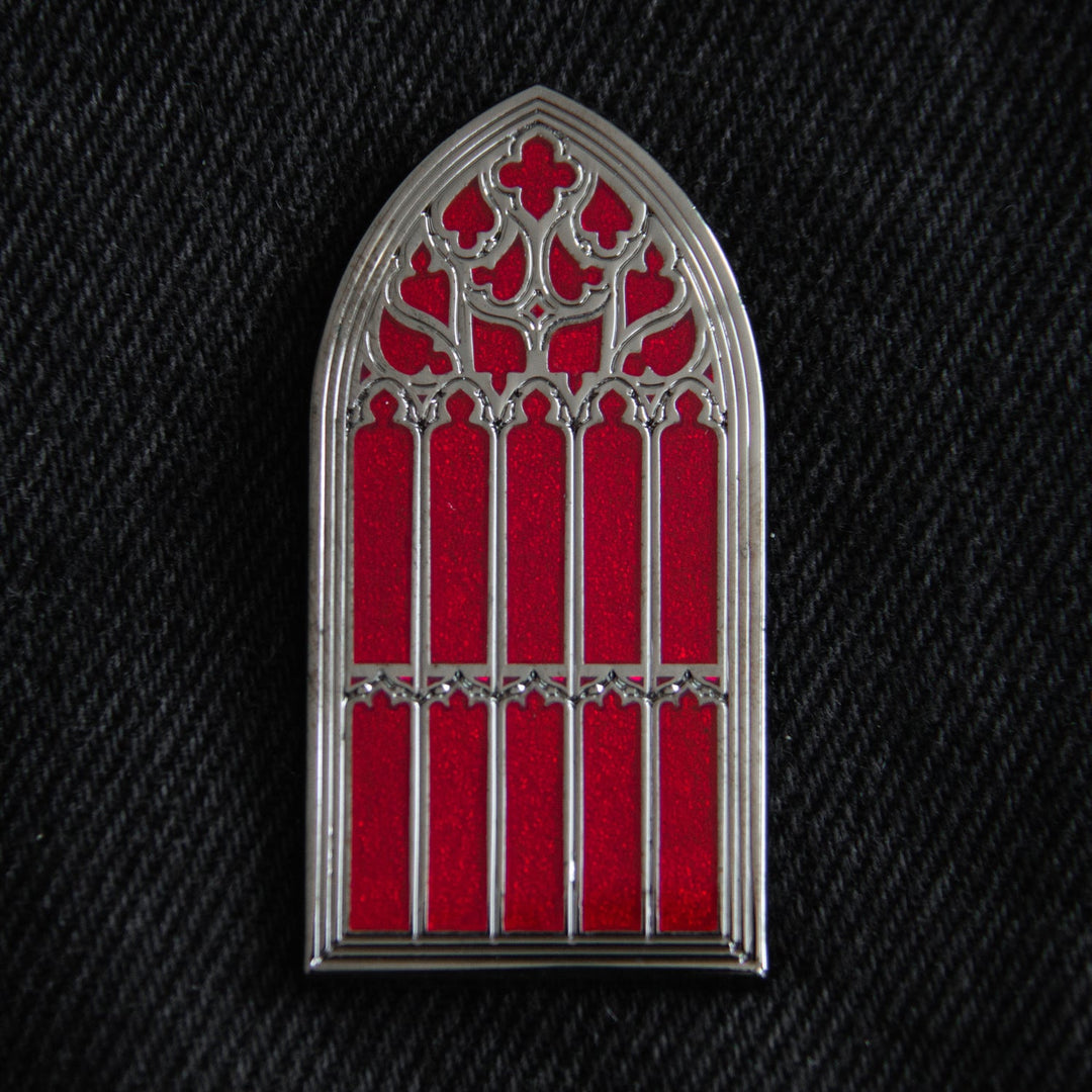 Saint Giles Cathedral Gothic Window Enamel Pin by Ectogasm