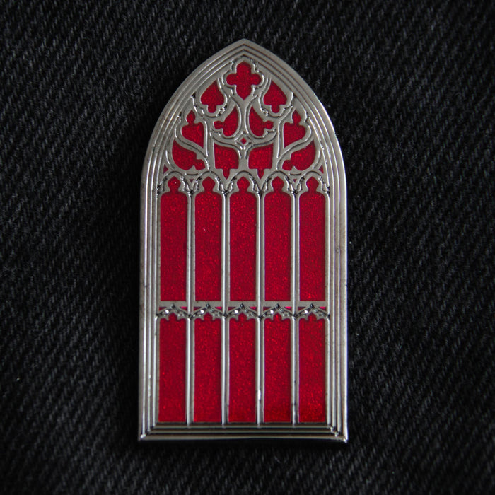 Saint Giles Cathedral Gothic Window Enamel Pin by Ectogasm