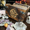 Wood Pentagram Coaster Set
