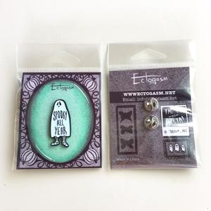 Spooky All Year Ghost Enamel Pin by Ectogasm