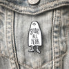 Spooky All Year Ghost Enamel Pin by Ectogasm