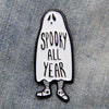 Spooky All Year Ghost Enamel Pin by Ectogasm